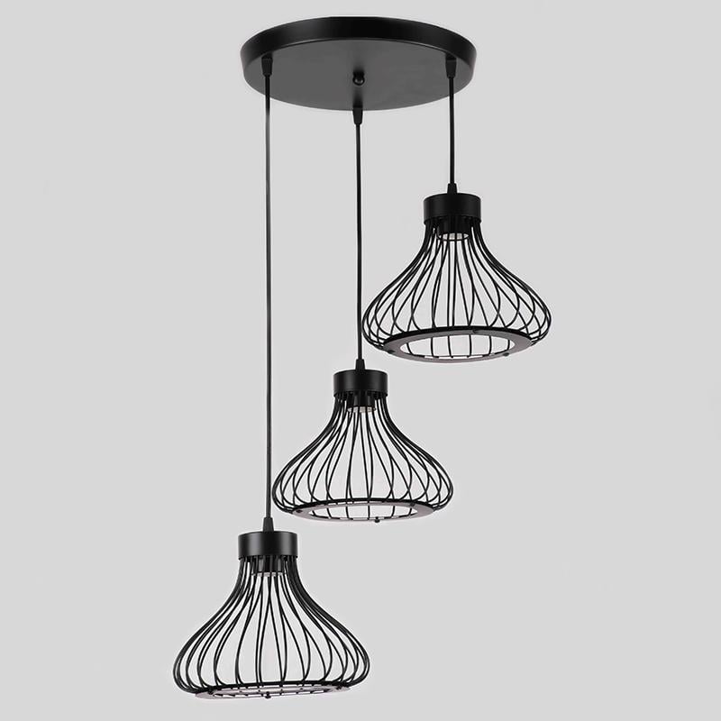 Люстра подвесная Light House SRS-16160/3 на три лампы Черный