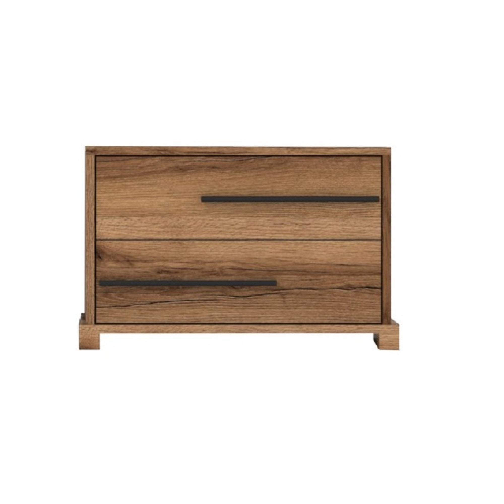 Тумба приліжкова Gerbor KOM2S Стемма з ламінованої ДСП Дуб делано темний (20006696)