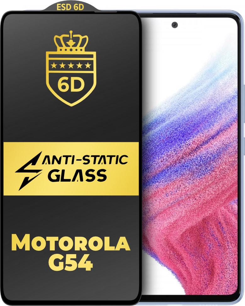 Защитное стекло 6D Anti-Static Motorola Moto G54 Glass Shield (38096)