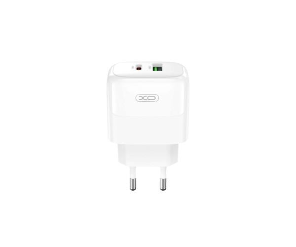 Зарядное устройство сетевое Xo L137 PD20W/QC3.0 3A cable Type-C to Lightning White