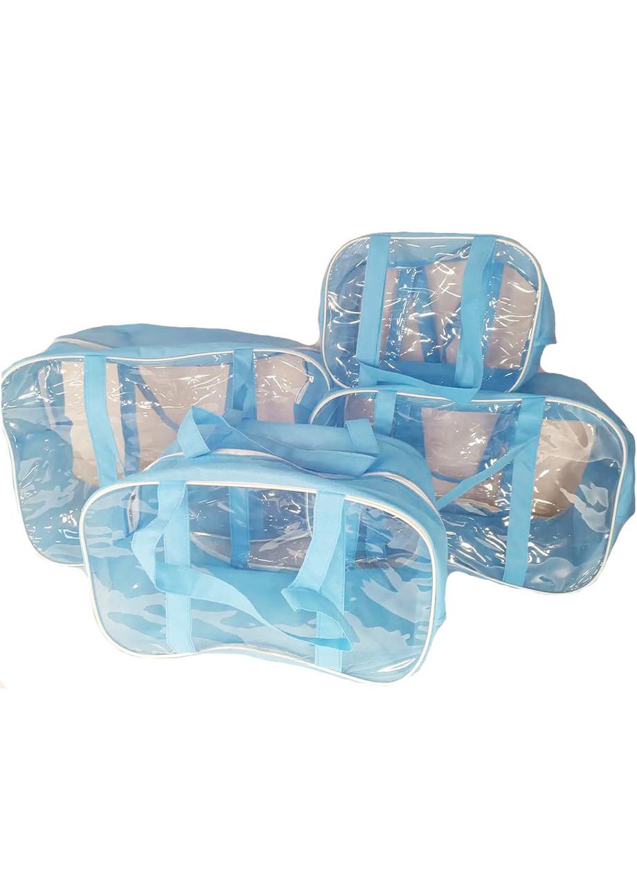 Набор сумок в роддом EcoNova 4 шт. S/M/XL/XXL Голубой (1934064829) Набор сумок в роддом EcoNova 4 шт. S/M/XL/XXL Голубой (1934064829)