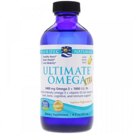 Омега 3 Nordic Naturals Ultimate Omega Xtra 8 ун. 237 мл Lemon Омега 3 Nordic Naturals Ultimate Omega Xtra 8 ун. 237 мл Lemon