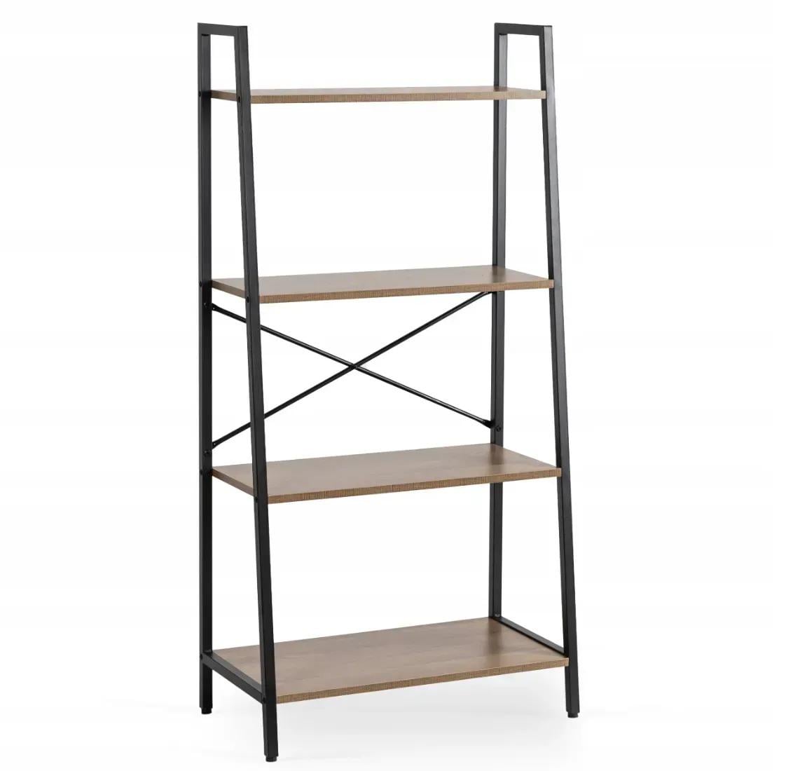 Стелаж лофт для дому Mirpol MEBEL ELITE GIA 131×64×34 см Горіх/Чорний (ME.GIA/RU/CZ/REG) Стелаж лофт для дому Mirpol MEBEL ELITE GIA 131×64×34 см Горіх/Чорний (ME.GIA/RU/CZ/REG)