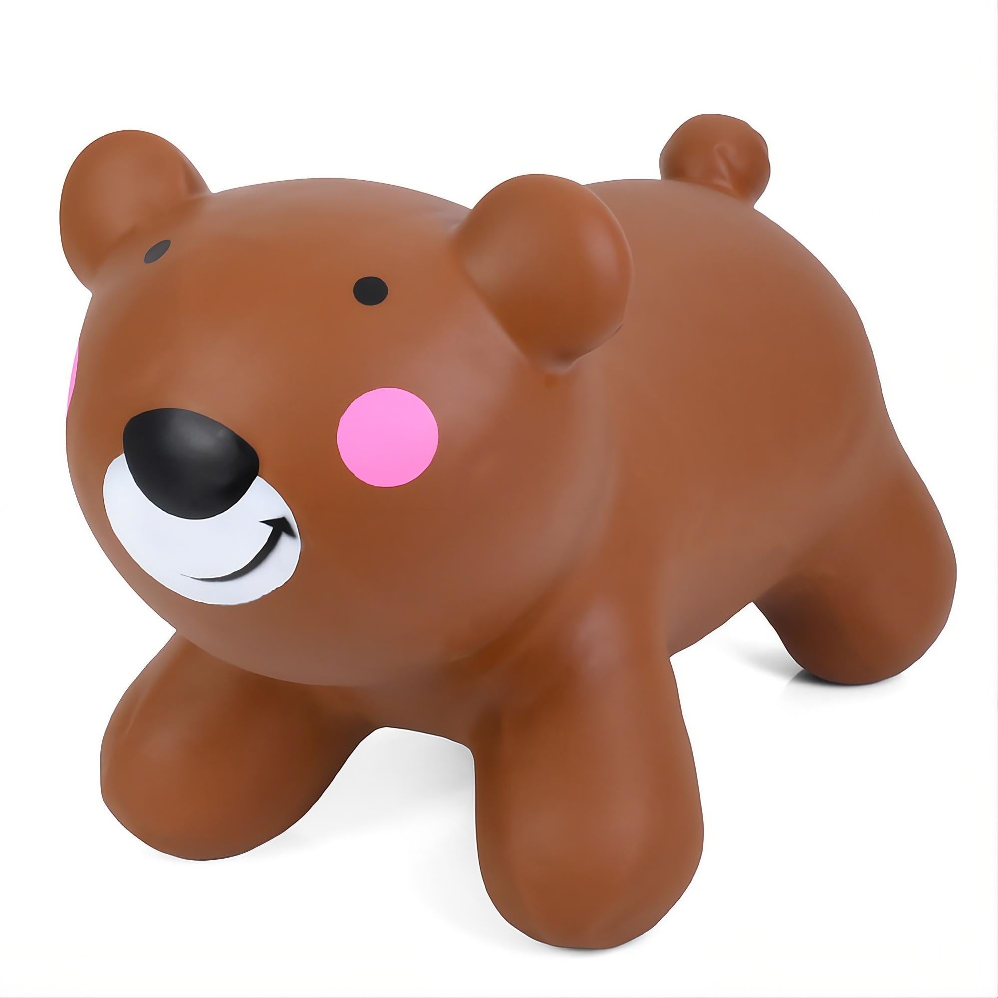 Прыгун-животное детский MS 4852 Мишка ПВХ 1300 г 30×22×9 см Коричневый (34068679)