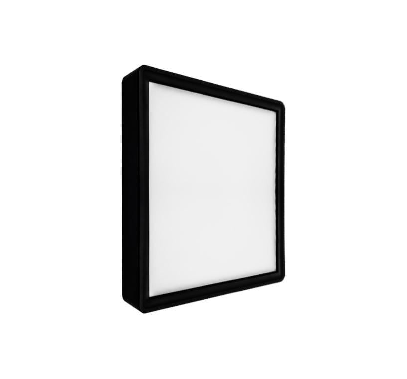 LED-светильник накладной Violux MILLENNIUM Квадрат 20W 5000K Черный (27549589)