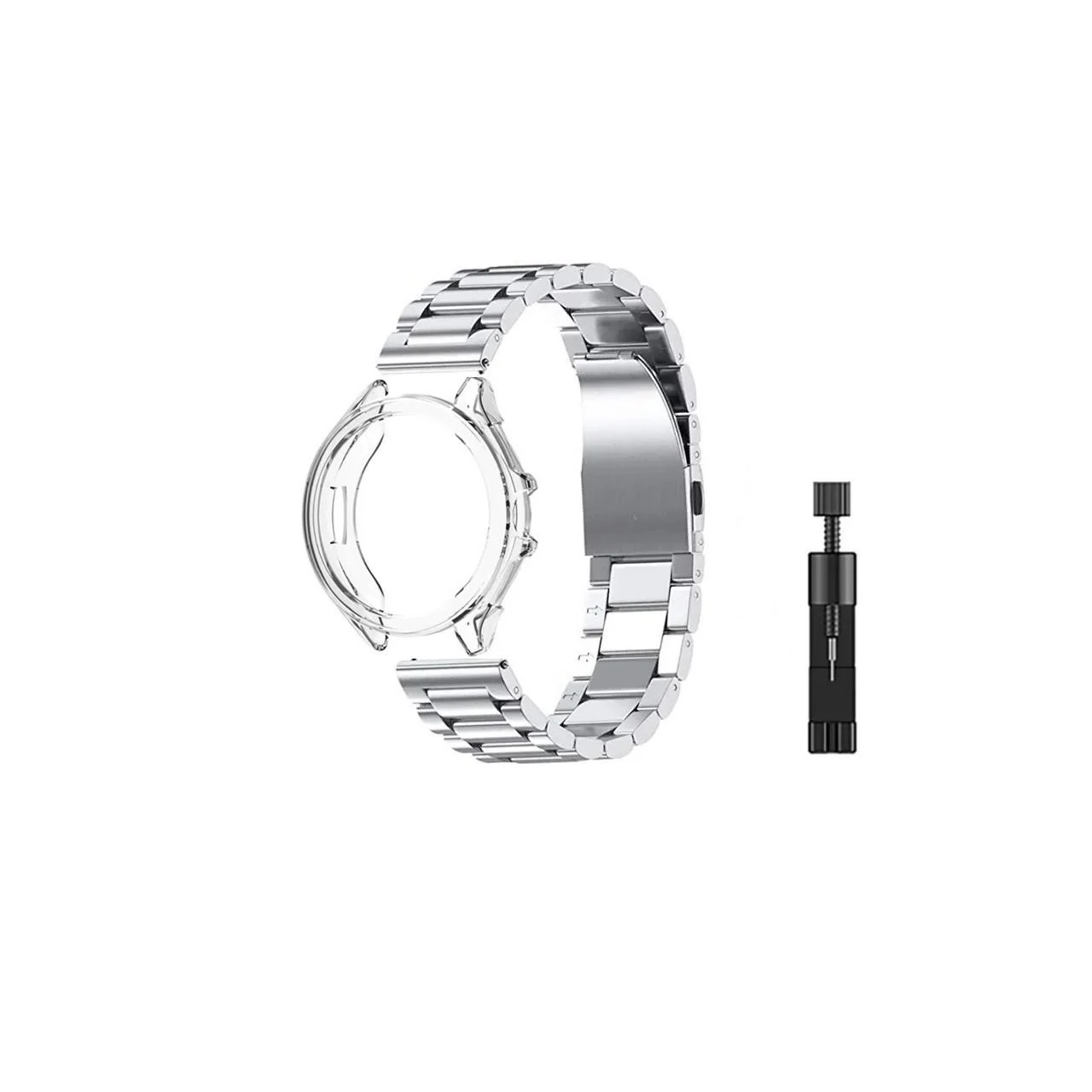 Комплект для часов Xiaomi Watch 2Pro Rolex design бампер прозрачный и ремешок 22 мм Серебристый (2348633350) Комплект для часов Xiaomi Watch 2Pro Rolex design бампер прозрачный и ремешок 22 мм Серебристый (2348633350)