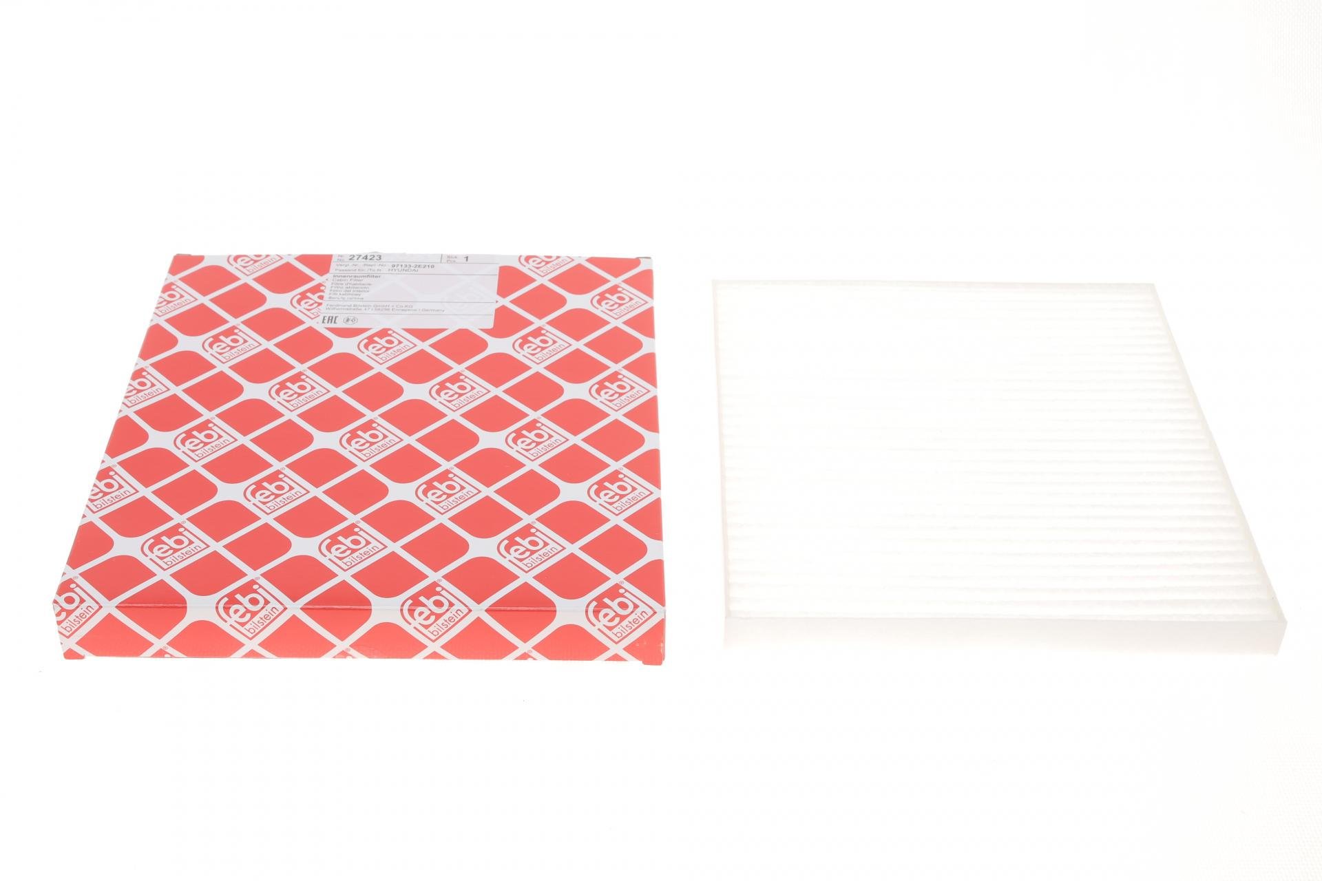 Фильтр салона FEBI BILSTEIN для Hyundai Accent IV 10-/Tucson 04-10/i40 11-/KIA Rio 05-/Sportage 04- (27423)