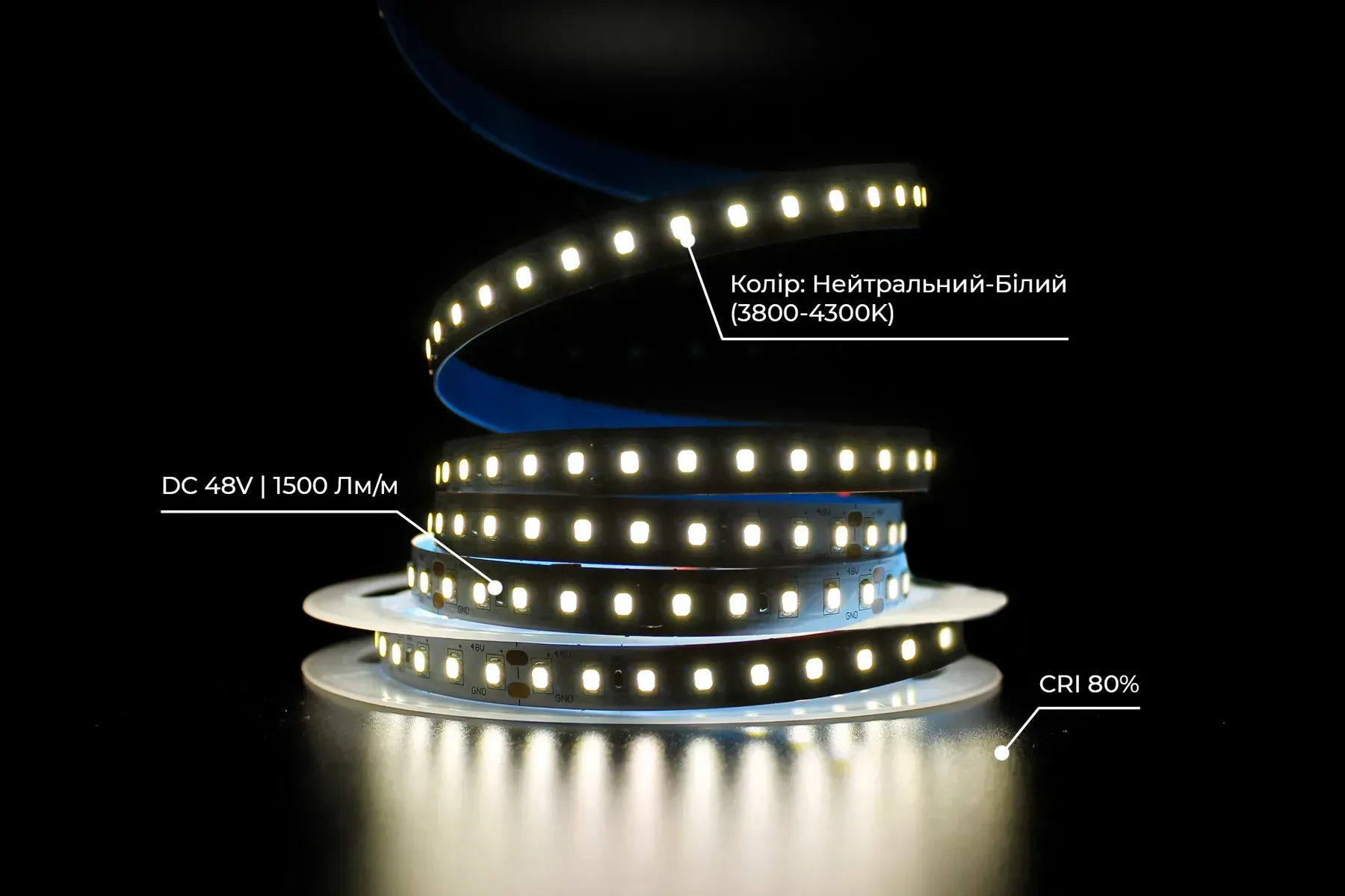 Светодиодная лента Prolum 48V 2835/120 IP20 Series-SG Белый (28522844) - фото 4 Светодиодная лента Prolum 48V 2835/120 IP20 Series-SG Белый (28522844) - фото 4