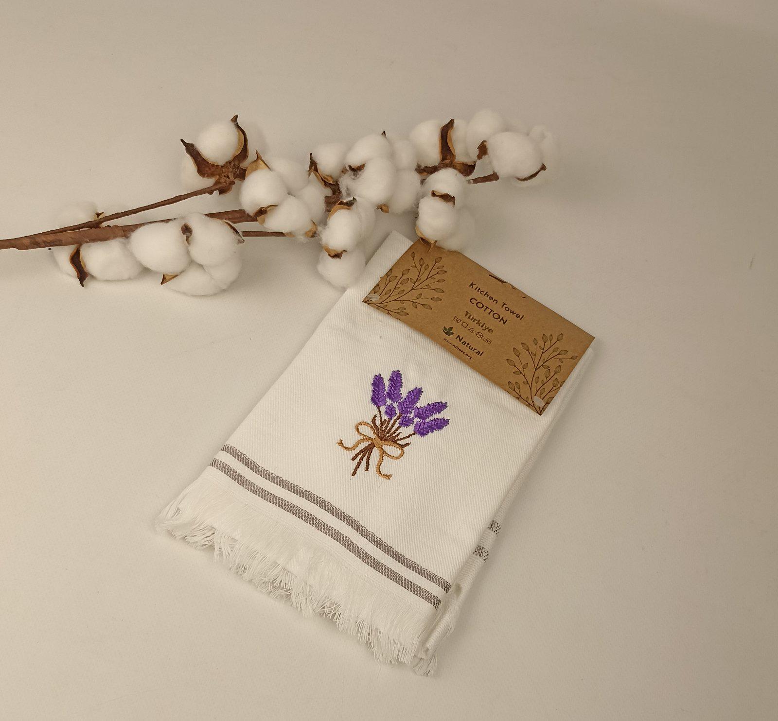 Набор вафельных полотенец Meteor Fringed Lavander 1 2 шт. (CN37682)