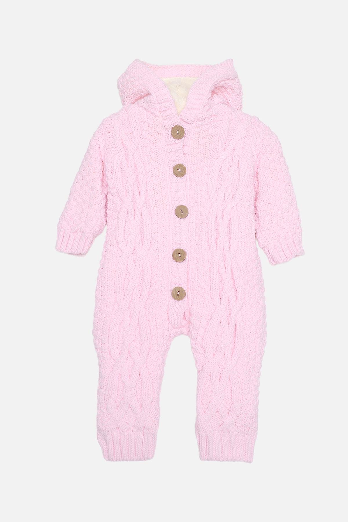 Комбинезон утепленный для девочки цвет розовый 74 ЦБ-00285511 Комбинезон утепленный для девочки цвет розовый 74 ЦБ-00285511