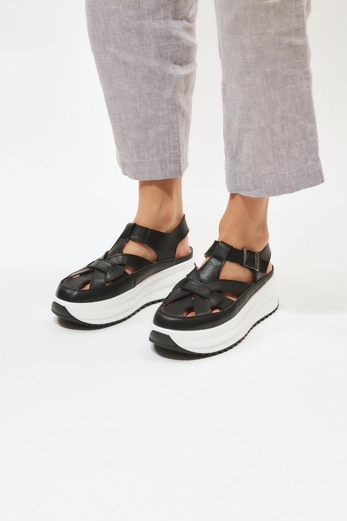 Сандалии женские ALLSY на платформе р. 36 Черный (195313) - фото 4 Сандалии женские ALLSY на платформе р. 36 Черный (195313) - фото 4