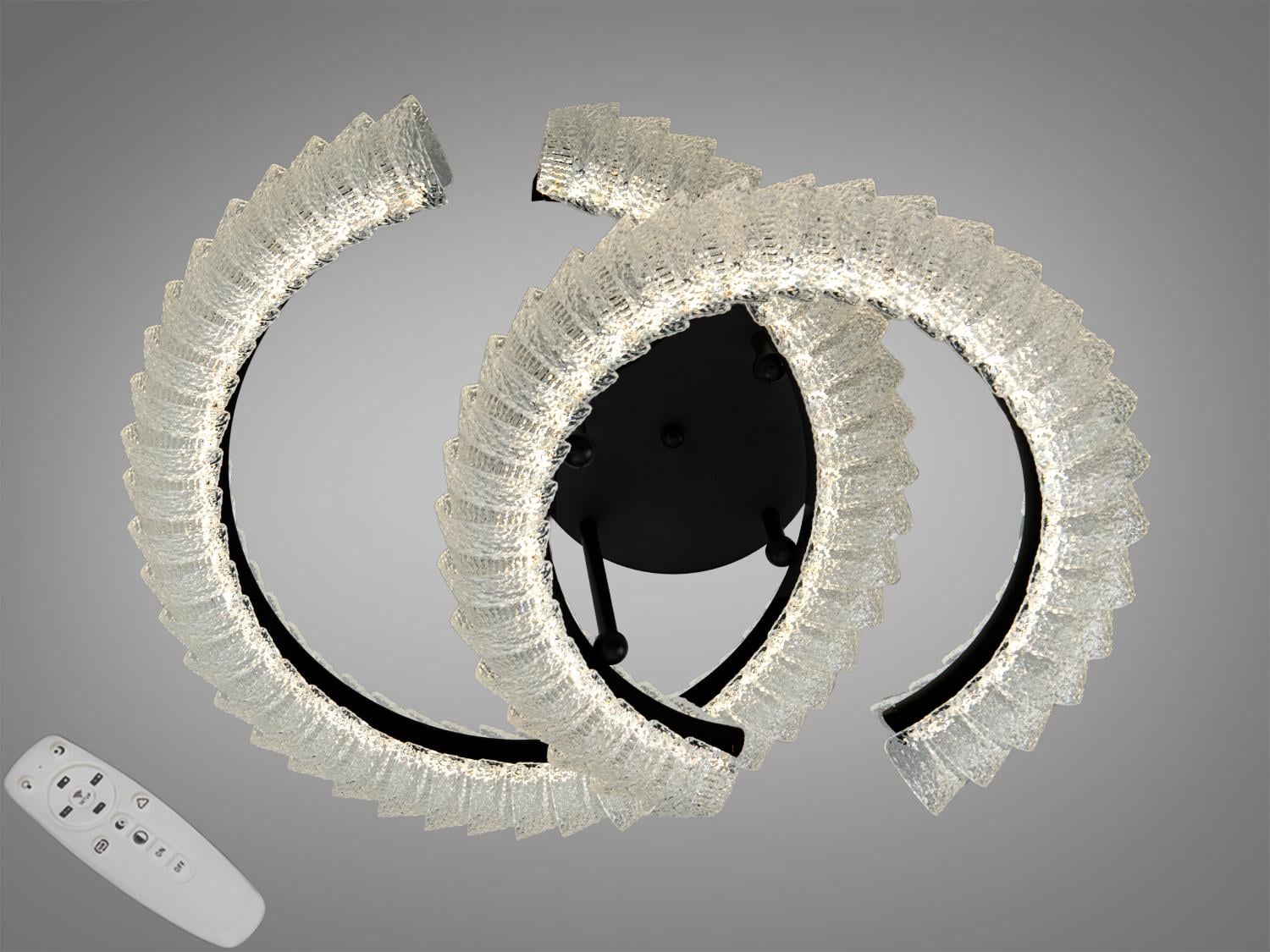 Люстра LED потолочная Diasha пульт 80W 2509/500/400BK Черный Люстра LED потолочная Diasha пульт 80W 2509/500/400BK Черный