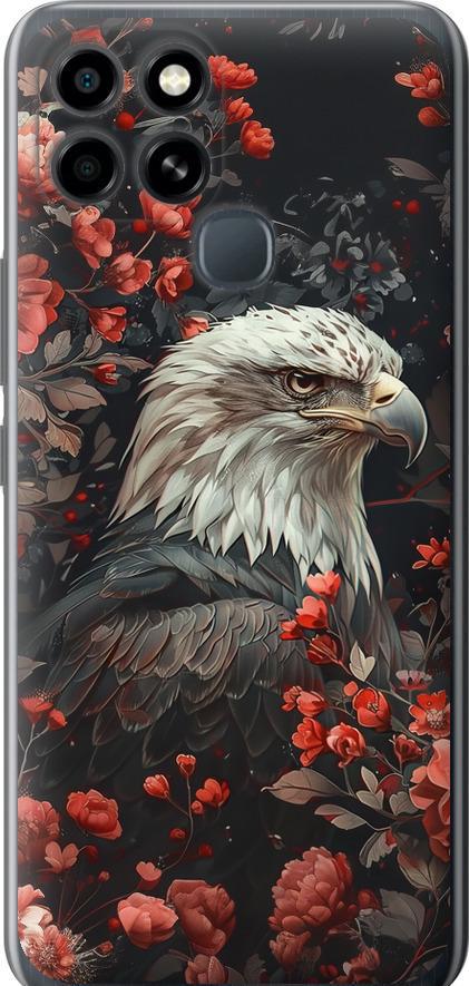 Чехол на Infinix Smart 6 Цветочный страж (6102u-2758-42517) Чехол на Infinix Smart 6 Цветочный страж (6102u-2758-42517)