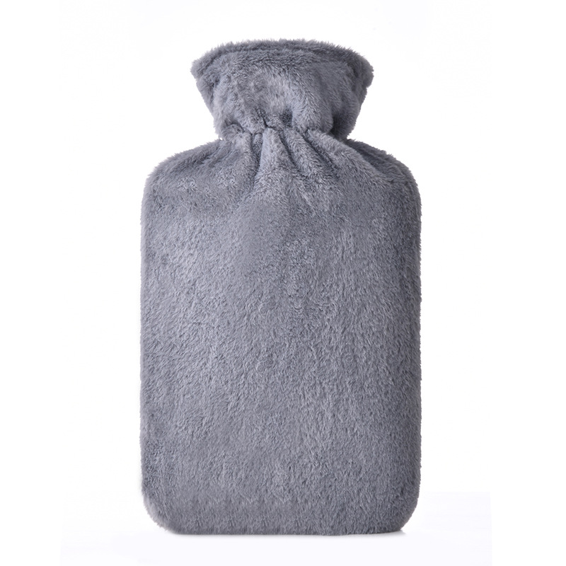 Грілка багаторазова гумова з чохлом водна 1000 мл Сірий Грілка багаторазова гумова з чохлом водна 1000 мл Сірий