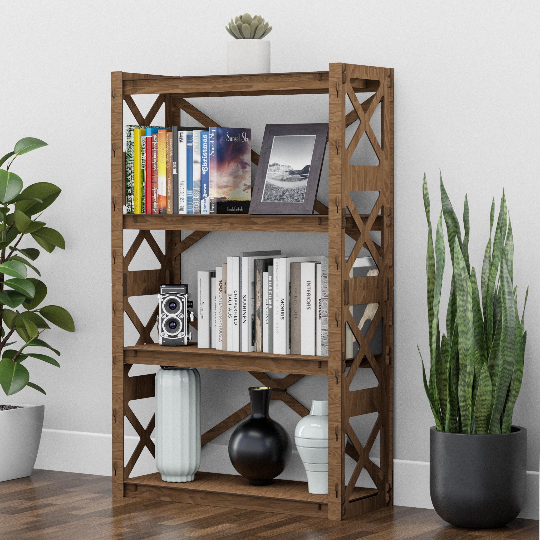 Стелаж дерев'яний Hexagonica Provence на 4 полиці 1200х750х300 мм (120045) - фото 3