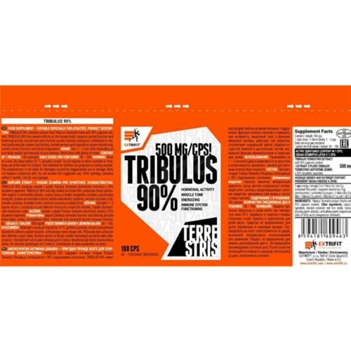 Трибулус Extrifit Tribulus 90% 100 Caps - фото 2 Трибулус Extrifit Tribulus 90% 100 Caps - фото 2