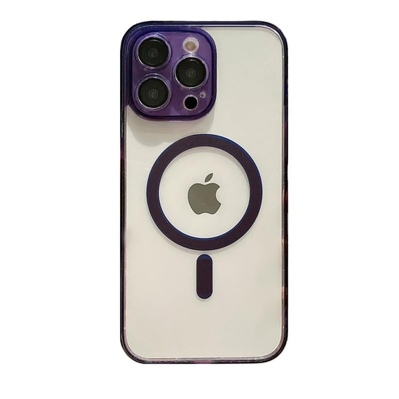 Чохол для Apple iPhone 14 Pro Clear Magnetic Series Deep Purple