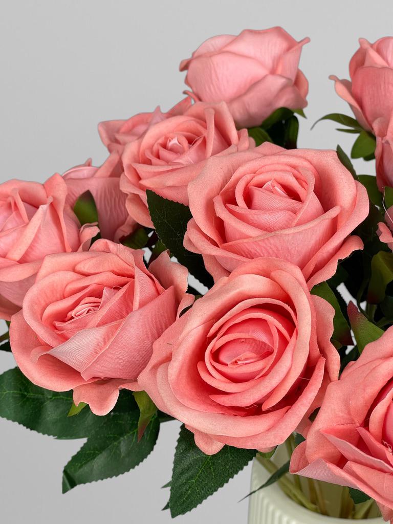 Роза на стебле 51 см Коралловый (К02084) - фото 3 Роза на стебле 51 см Коралловый (К02084) - фото 3