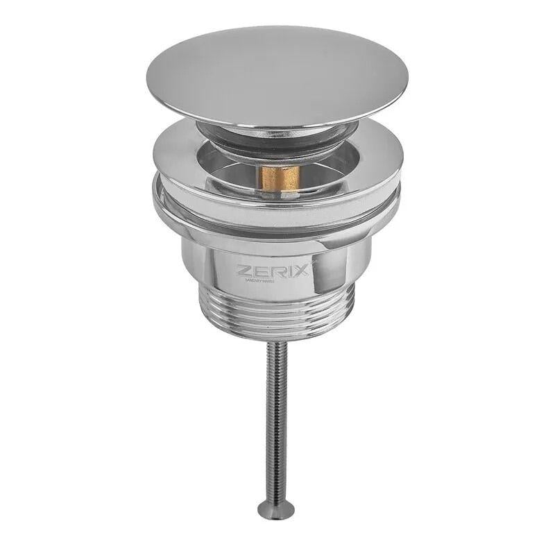 Клапан донный Zerix BV-03 Click-Clack 1 1/4" для умывальника Хром глянцевый (ZX6019) Клапан донный Zerix BV-03 Click-Clack 1 1/4" для умывальника Хром глянцевый (ZX6019)