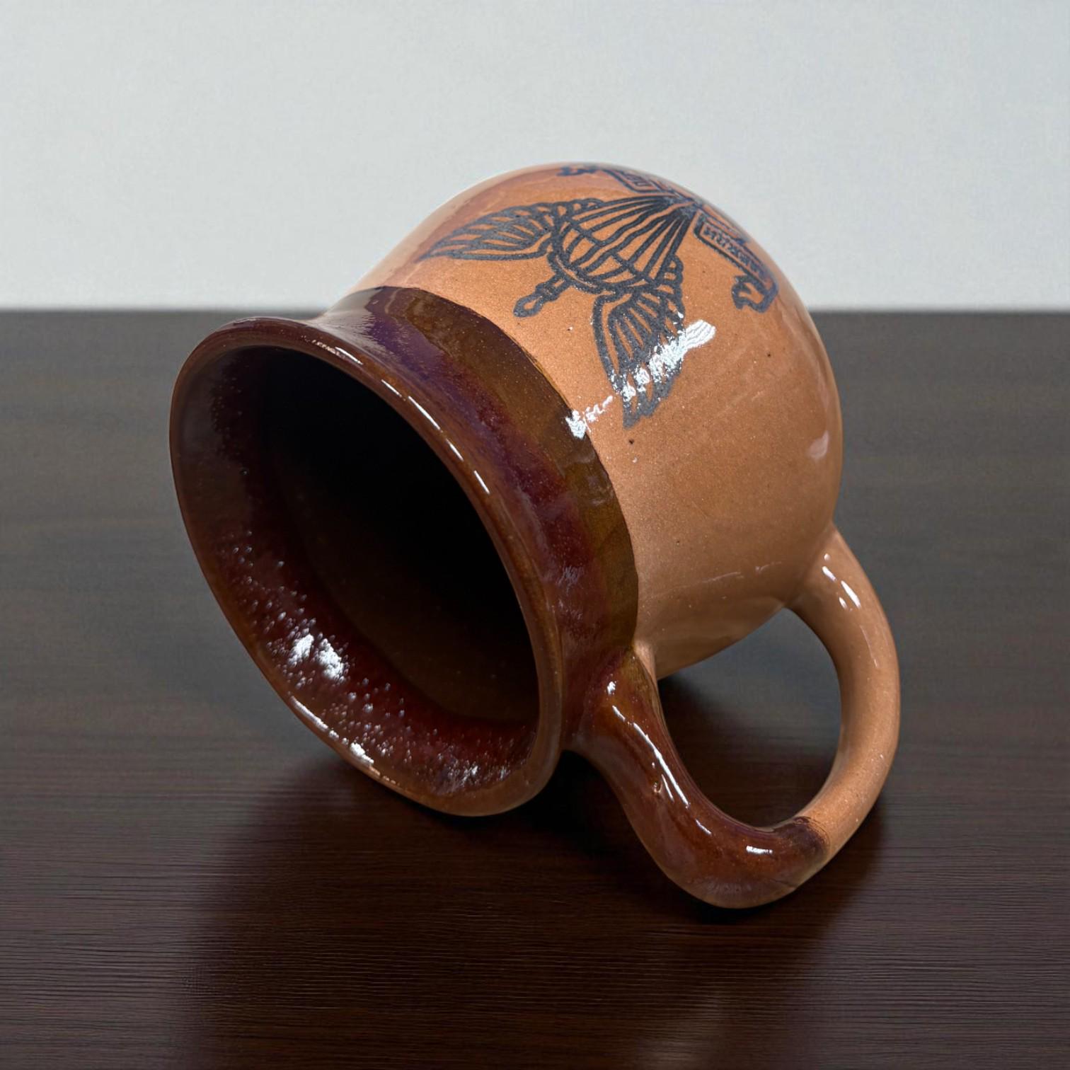 Чашка ДШВ ручная работа 450 мл Красный (28926817) - фото 6 Чашка ДШВ ручная работа 450 мл Красный (28926817) - фото 6