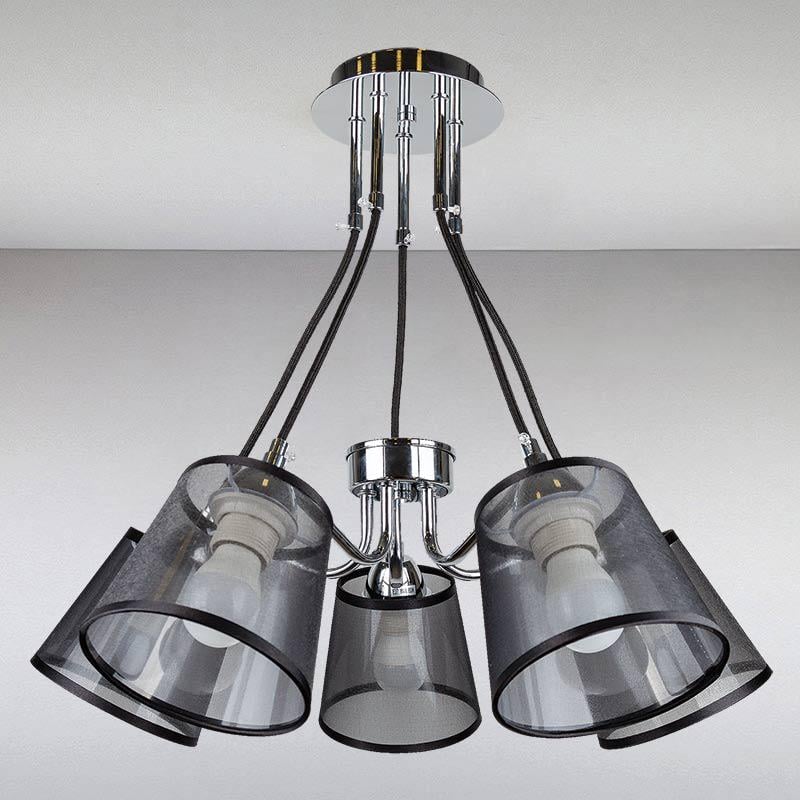 Люстра подвесная с абажурами Light House LS-13430-5 CR Хром
