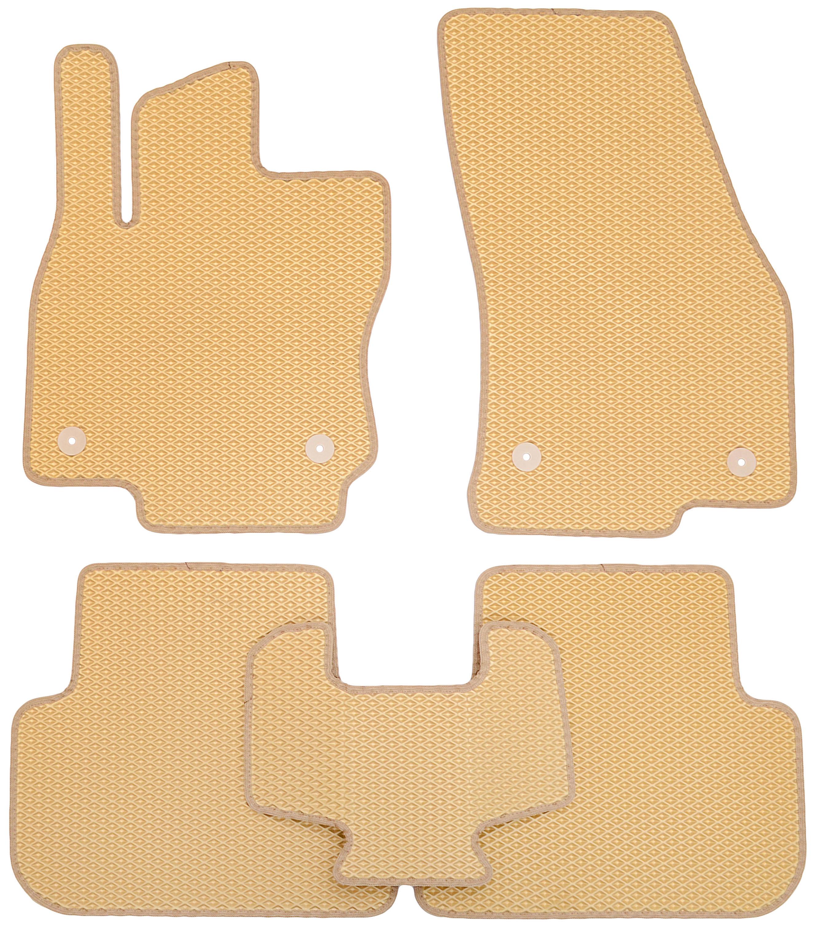 Коврики в салон для Volkswagen Tiguan '16- EVA-полимерные Бежевый (162222)