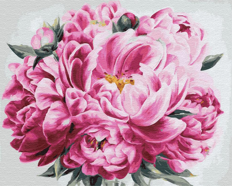 Картина по номерам Brushme Розовый пион (GX24600) Картина по номерам Brushme Розовый пион (GX24600)