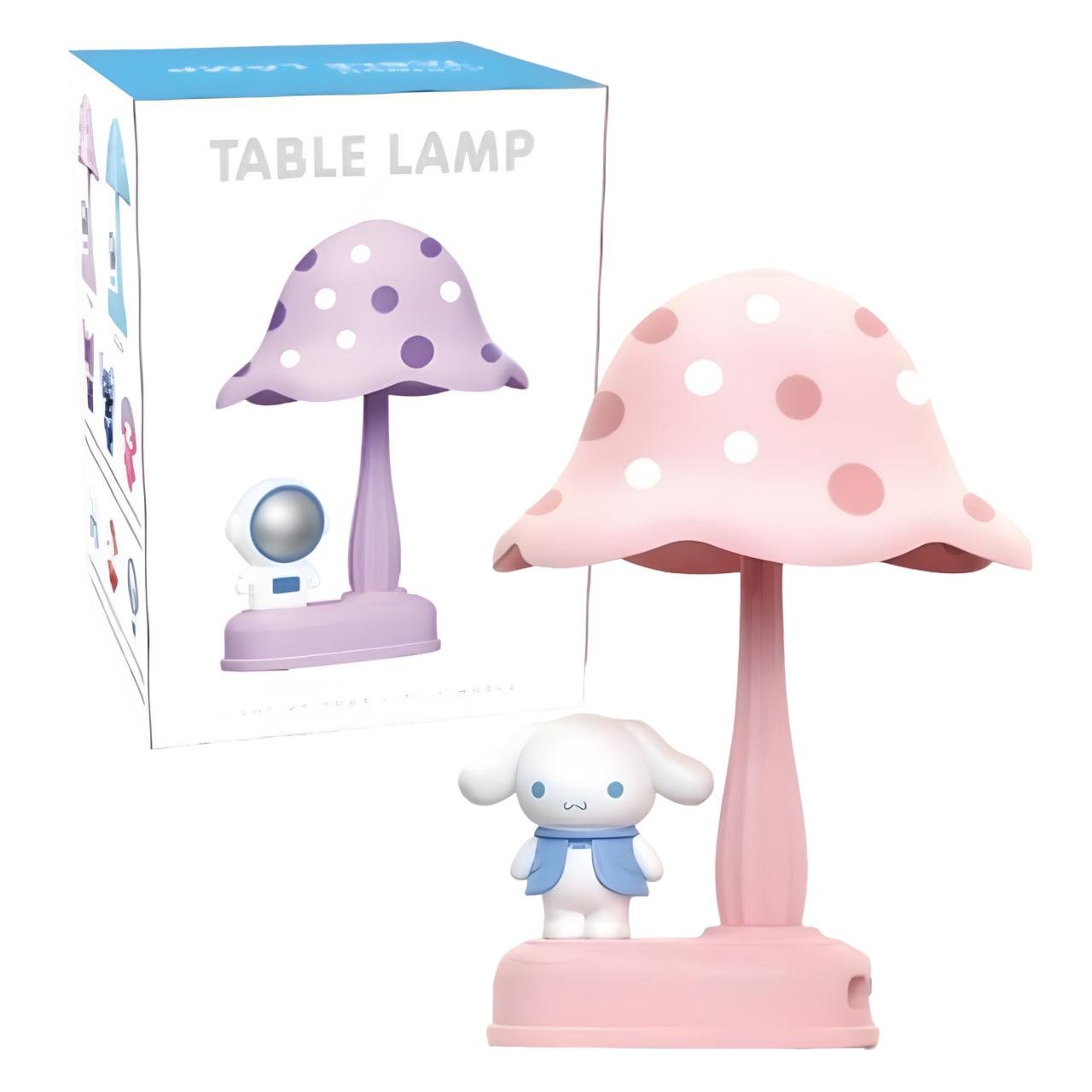 Настольная лампа Cinnamoroll грибочек Розовый (339D) - фото 2 Настольная лампа Cinnamoroll грибочек Розовый (339D) - фото 2