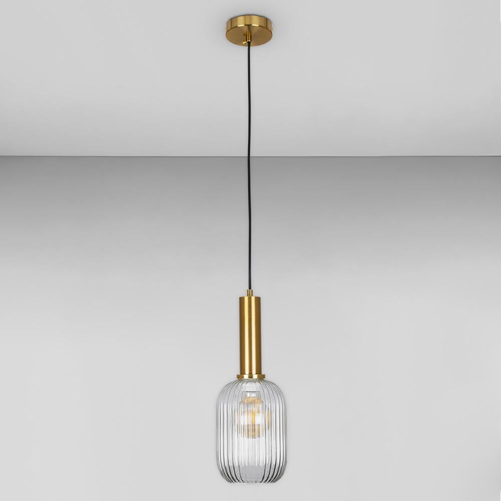 Люстра підвісна Лофт Light House LS-18625-1 BRZ/CL Бронзовий/Прозорий 