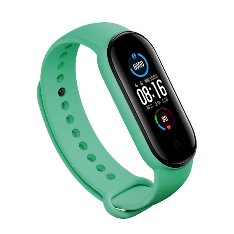 Силіконовий ремінець BeCover для Xiaomi Mi Smart Band 5/Mi Smart Band 6 Green (705067) - фото 2