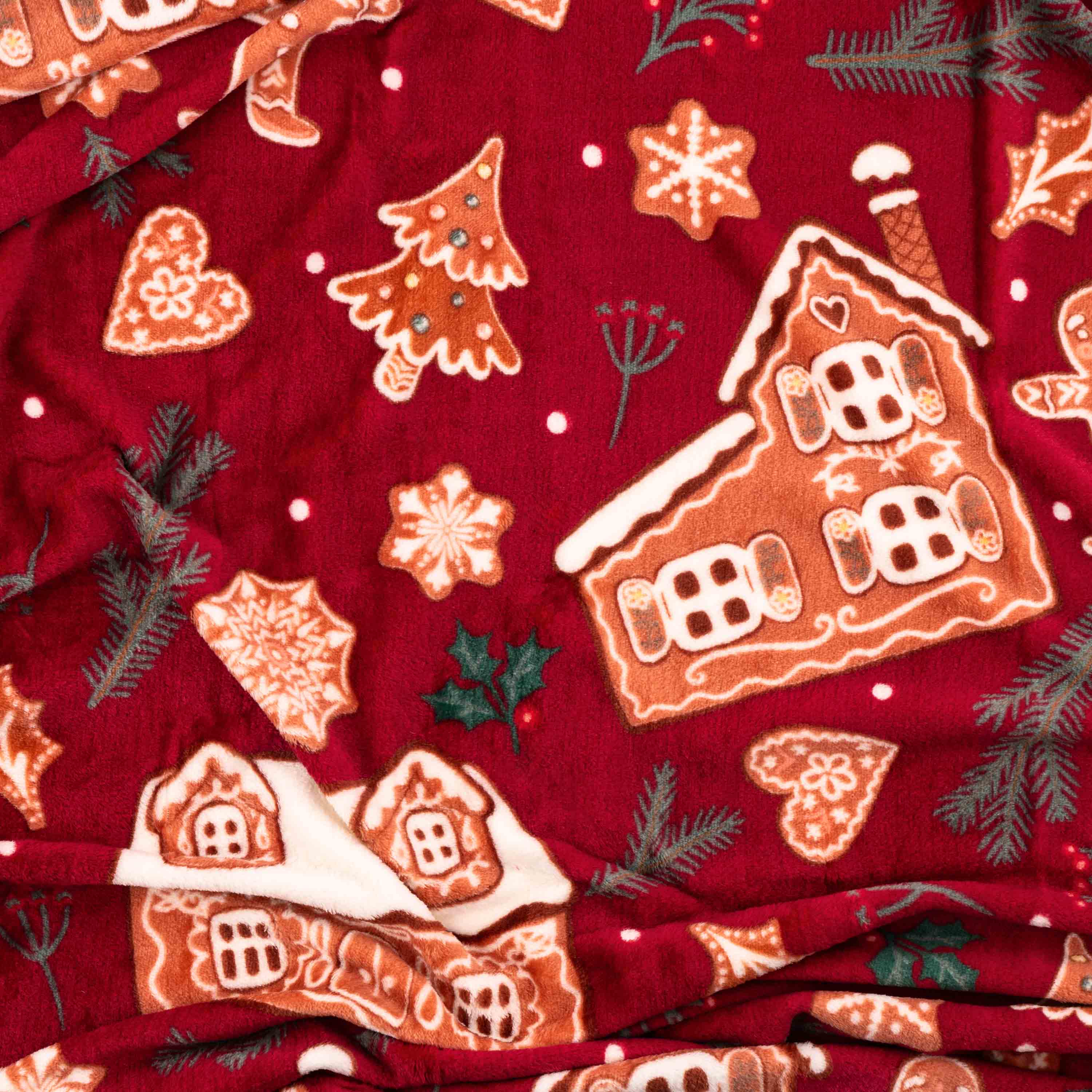 Плед Ardesto Christmas Flannel Імбирні будиночки 160х200 см (ART0121PB) - фото 4