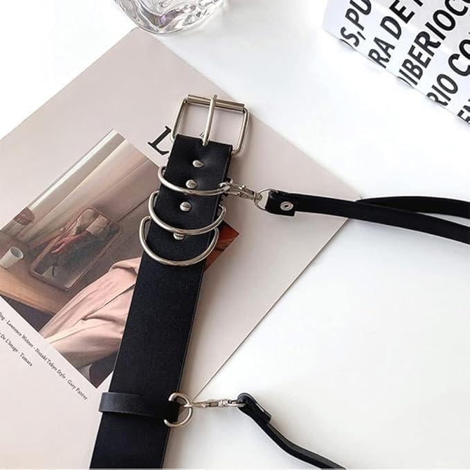 Портупея жіноча LET’S RESIN з ланцюгом довжина 95 см ширина 4 см Чорний - фото 6 Портупея жіноча LET’S RESIN з ланцюгом довжина 95 см ширина 4 см Чорний - фото 6