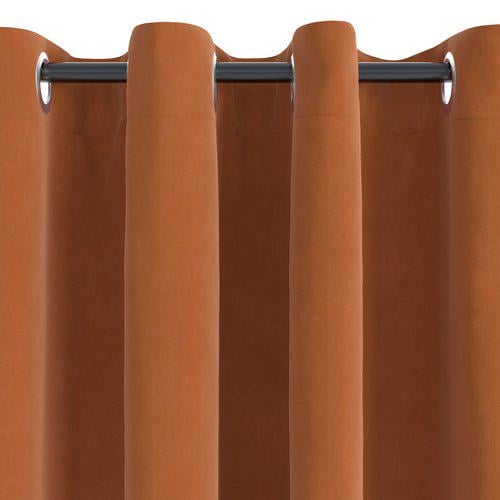 Занавеска 140x300 см полиэстер 1 шт. Оранжевый