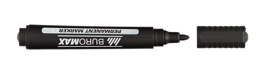 Маркер перманентний Buromax 2-4 мм Чорний (BM.8700-01) Маркер перманентний Buromax 2-4 мм Чорний (BM.8700-01)