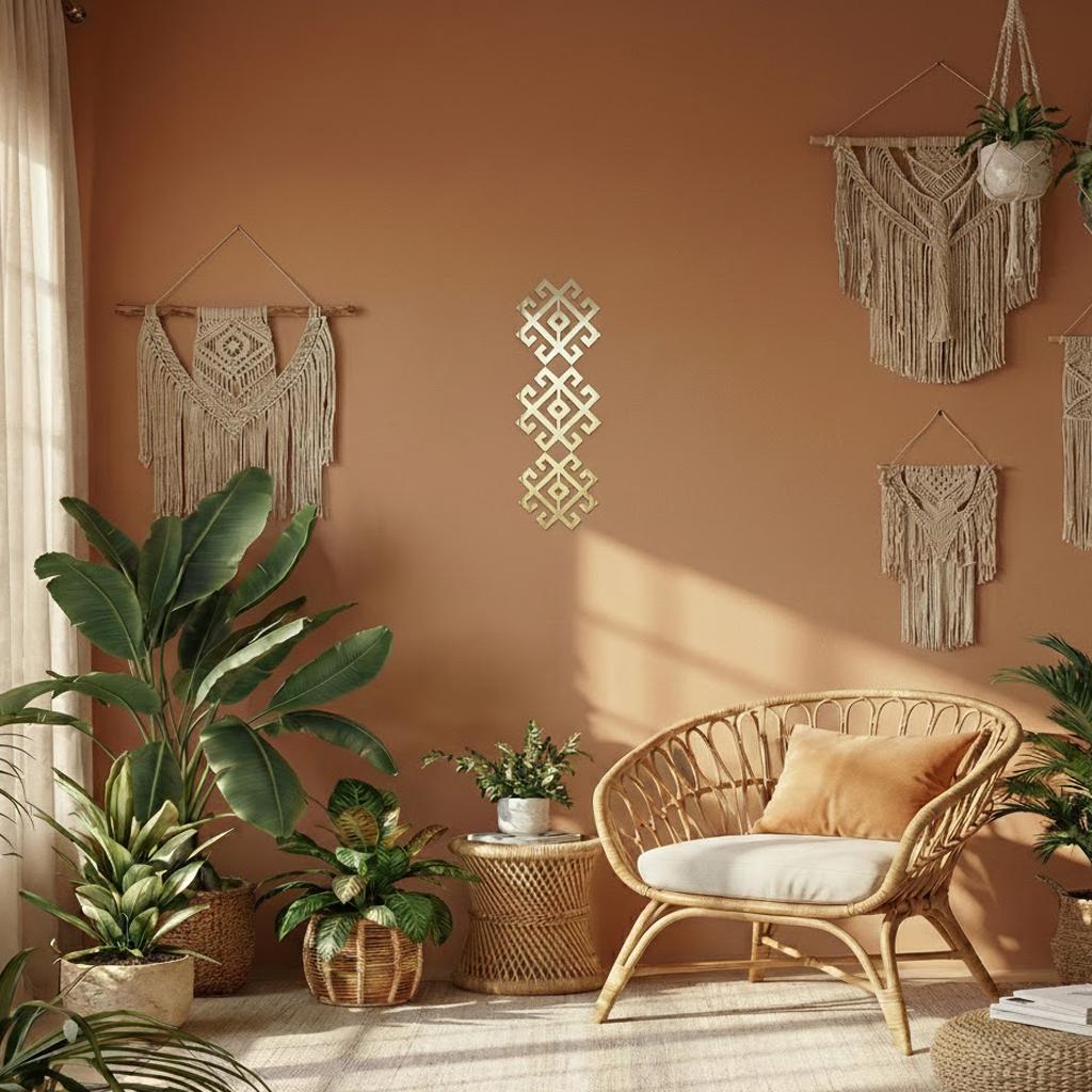 Вышиванка зеркальная DFA для декора стен и мебели Золотой (YA00103-G)