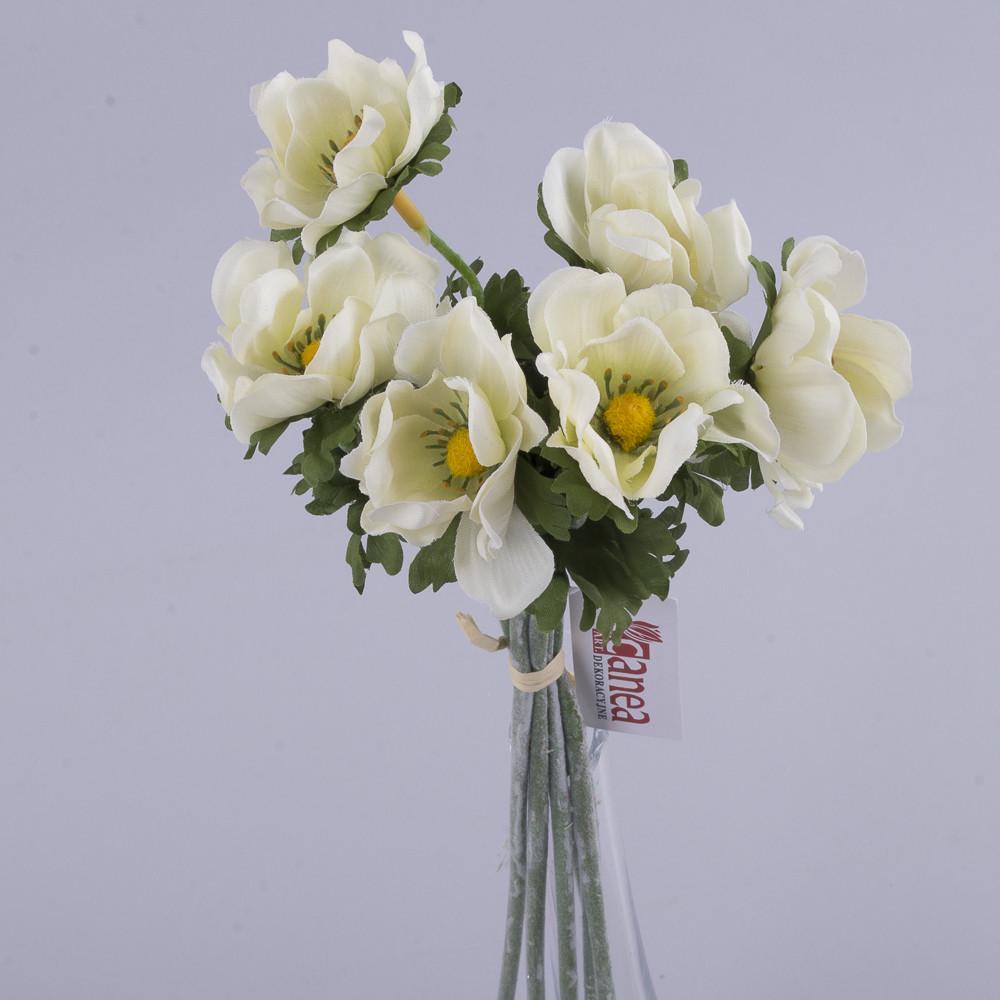 Искусственные цветы Букет анемонов Молочный (2761-9)