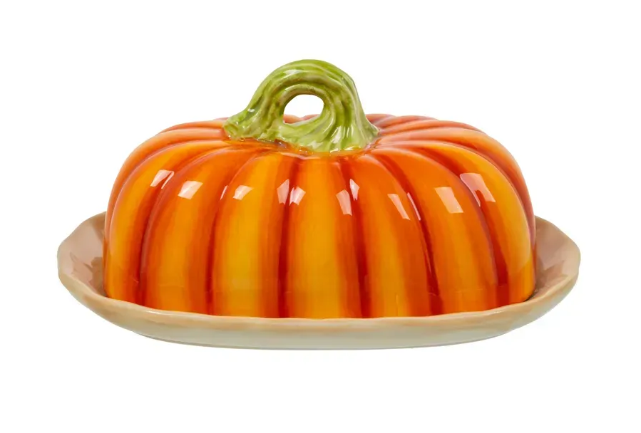 Масленка керамическая Тыква 22х13х11,5 см (927-016)