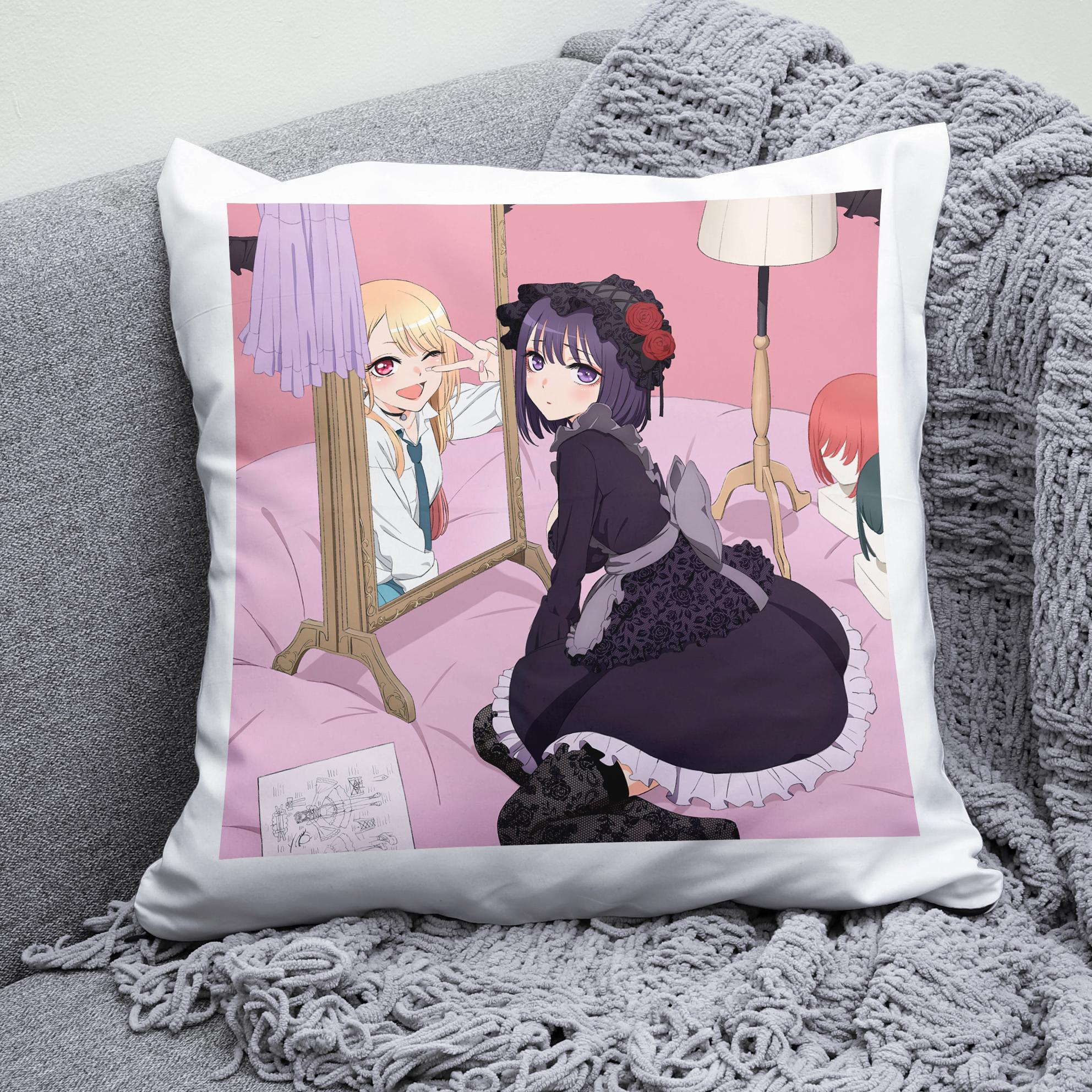Плюшева подушка квадрат з принтом аніме My Dress Up Darling "3