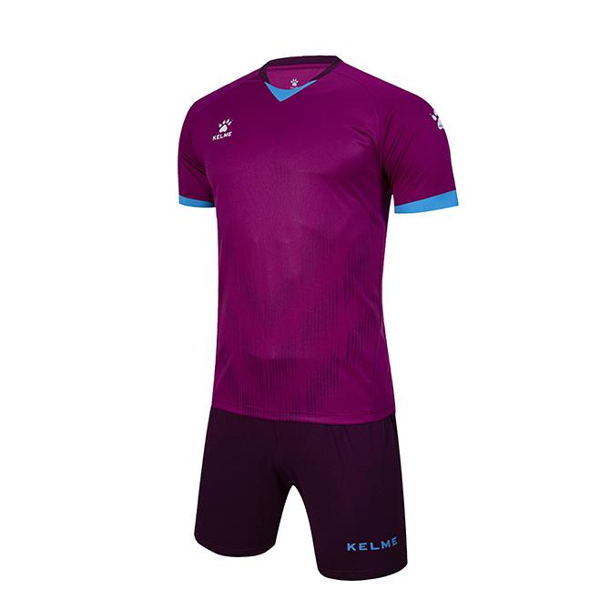 Комплект футбольной формы Kelme Mirida к/р M Фиолетовый/Белый