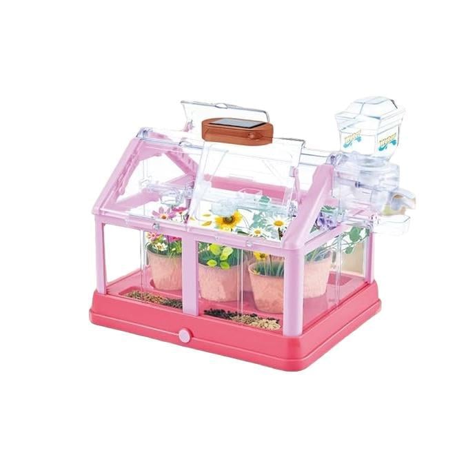 Теплица с системой полива и солнечной панелью Розовый (23294625)