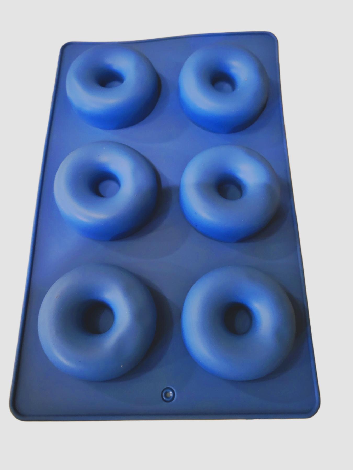 Форма силиконовая для выпечки пончиков на 6 ячеек (5480)