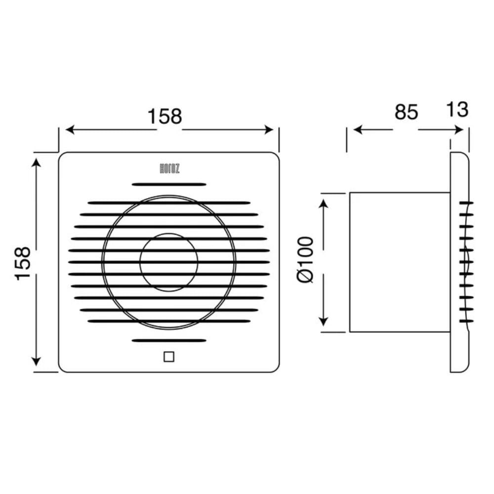 Вентилятор HOROZ ELECTRIC спираль 12W 10 см Белый (500-000-004) - фото 5