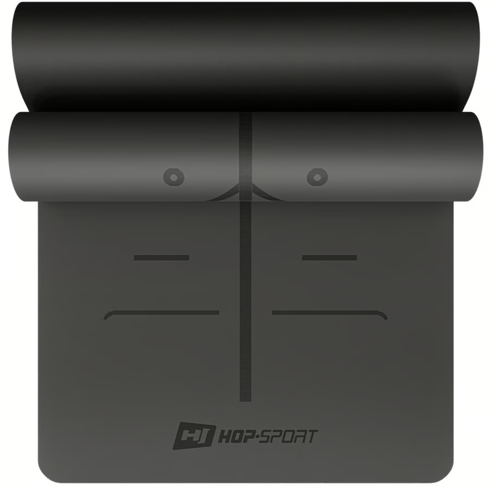 Коврики для йоги Hop-Sport HS-P005GM PU 0,5 см 183х68 см Черный (4257)