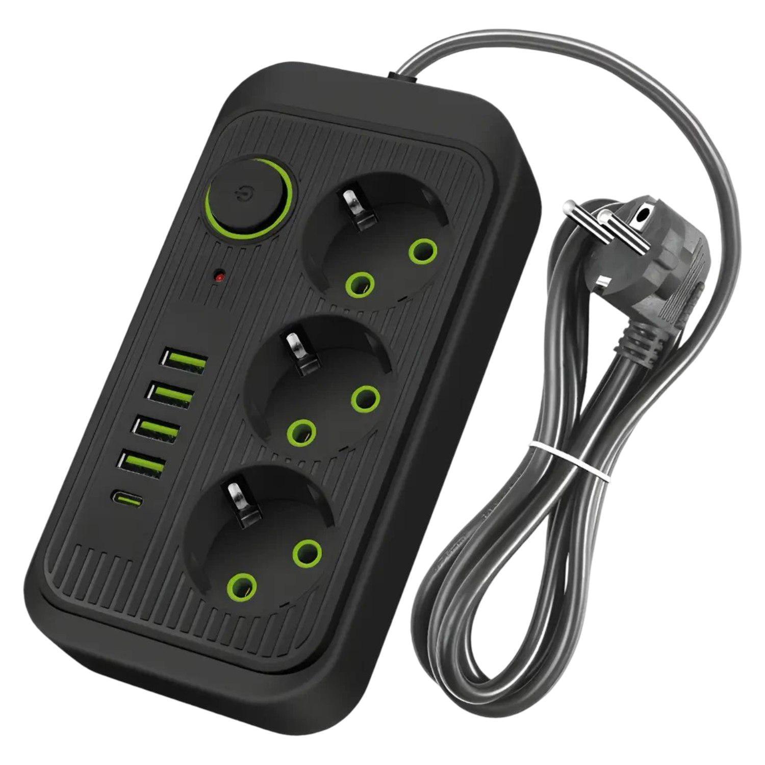 Удлинитель сетевой 0235/МК с USB и Type-C 3 розетки кабель 3 м Черный (34521780) Удлинитель сетевой 0235/МК с USB и Type-C 3 розетки кабель 3 м Черный (34521780)