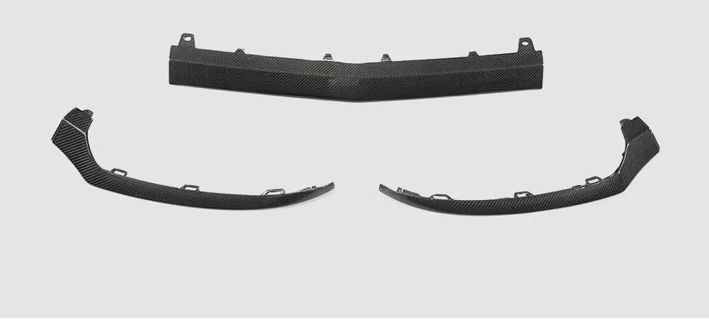 Накладка на передний бампер Lip DDCarbon V4 для C43 AMG 2015-2019/Mercedes C-сlass W205 2014-2021 карбон (147771)