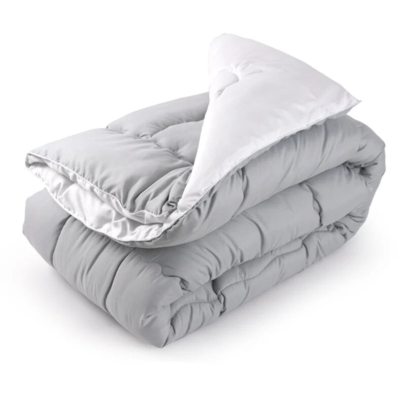 Одеяло зимнее силиконовое Руно Grey White 140х205 см Бело-серый (321.52_Grey White)