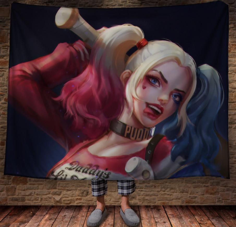 Плед з 3D принтом Харлі Квінн Арт 150x200 см (epi_1174)