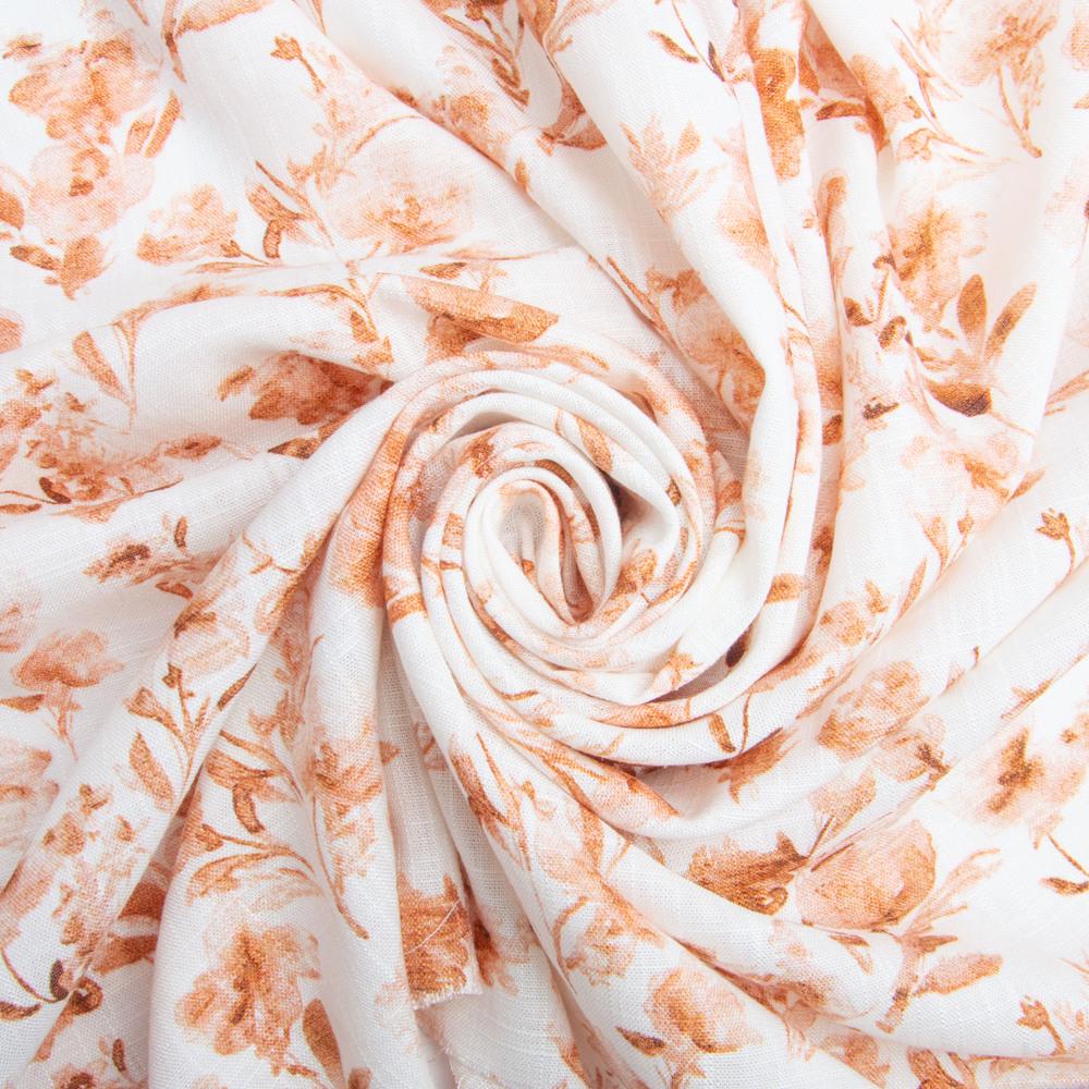 Ткань костюмно-платьяная лен с вискозой Джина 180 г/м2 140 см (26438)