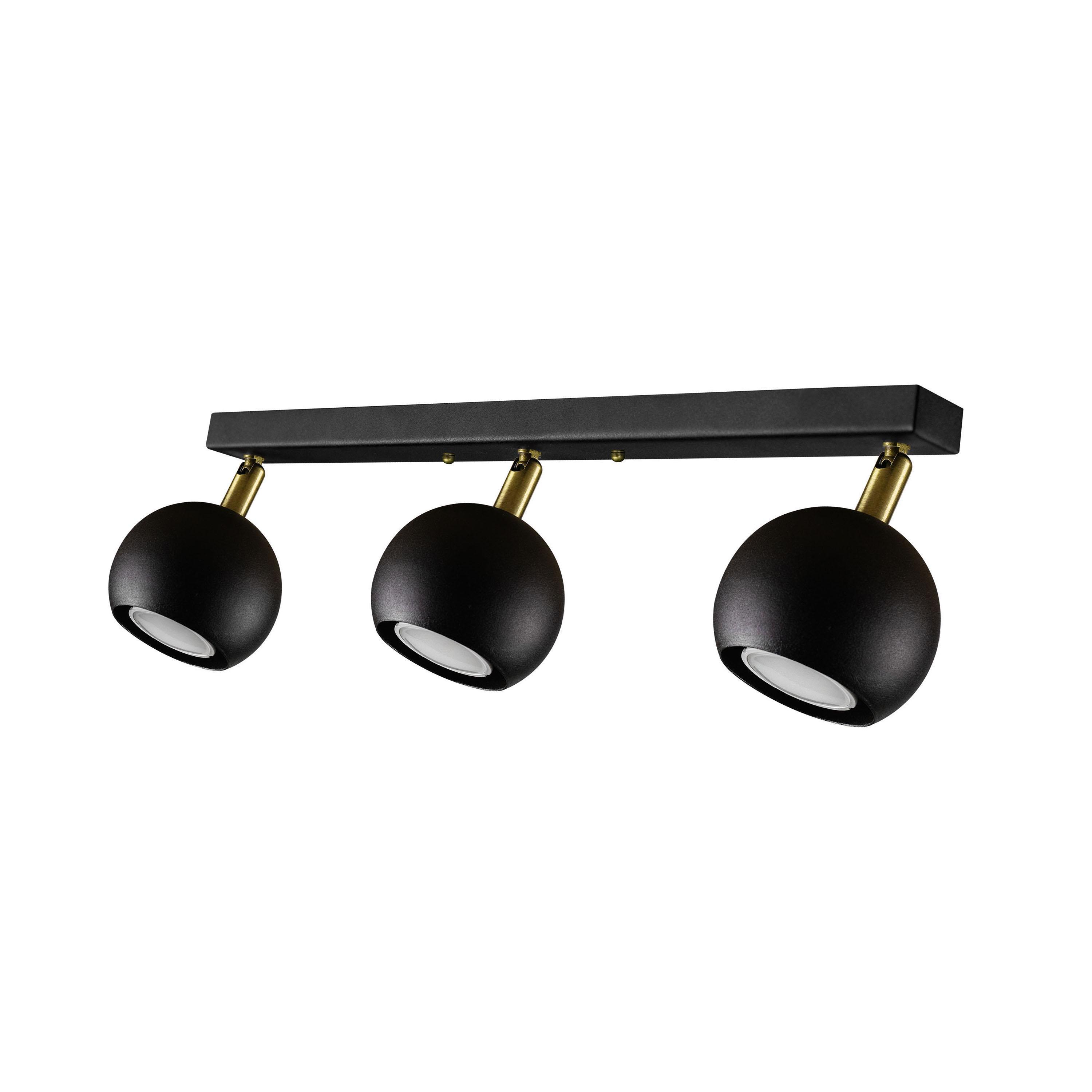 Светильник настенно-потолочный спот MSK Electric NL 11151-3 BK