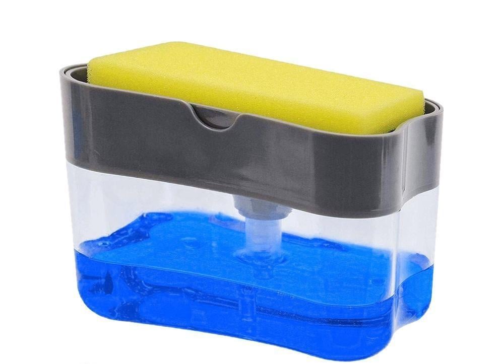 Органайзер Soap Pump Sponge Caddy для мочалок с мыльницей и дозатором
